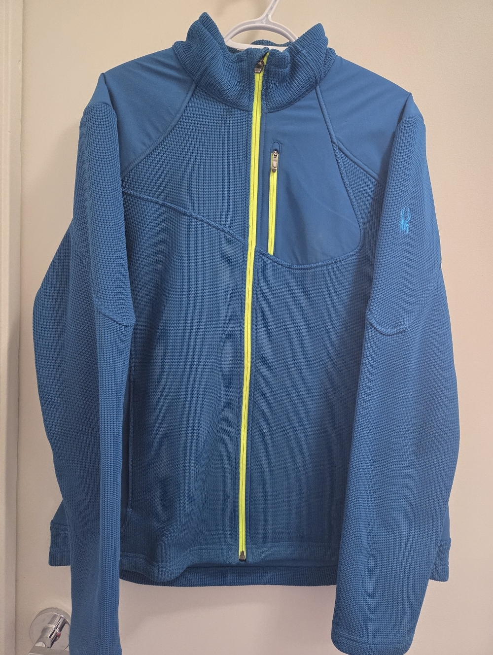 Mens Spyder Zip Up Fleece Jacket